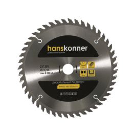 Hanskonner Пильный диск по дереву 185x20/16мм, 48 зубьев, H9022-185-20/16-48