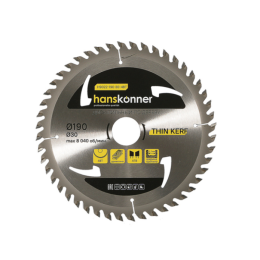 Hanskonner Пильный диск по дереву THIN KERF 190x30 мм, 48 зубьев, H9022-190-30-48T
