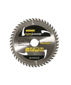 Hanskonner Пильный диск по дереву THIN KERF 190x30 мм, 48 зубьев, H9022-190-30-48T