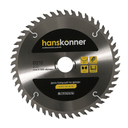 Hanskonner Пильный диск по дереву 210x30мм, 48 зубьев, H9022-210-30-48