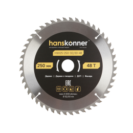 Hanskonner Пильный диск по дереву ArmorPiercing 250x32/30мм, 48 зубьев, H9025-250-32/30-48