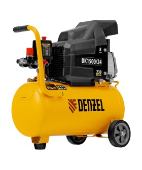 Denzel Компрессор воздушный DK1500/24, Х-PRO 1.5 кВт, 230 л/мин, 24 л 58063