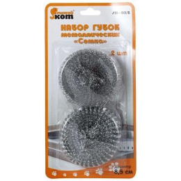 Mallony Набор губок металлических Рыжий кот SM-03/2, Сетка (2 шт. в наборе) 001742-SK