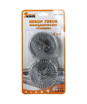 Mallony Набор губок металлических Рыжий кот SM-03/2, Сетка (2 шт. в наборе) 001742-SK Mallony Набор губок металлических Рыжий кот SM-03/2, Сетка (2 шт. в наборе) 001742-SK