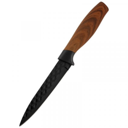 MALLONY Нож с рукояткой софт-тач TRONTO универсальный, фактурное лезвие, 12,7 см 110645-SK