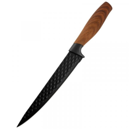 MALLONY Нож с рукояткой софт-тач TRONTO разделочный, фактурное лезвие, 20 см 110643-SK