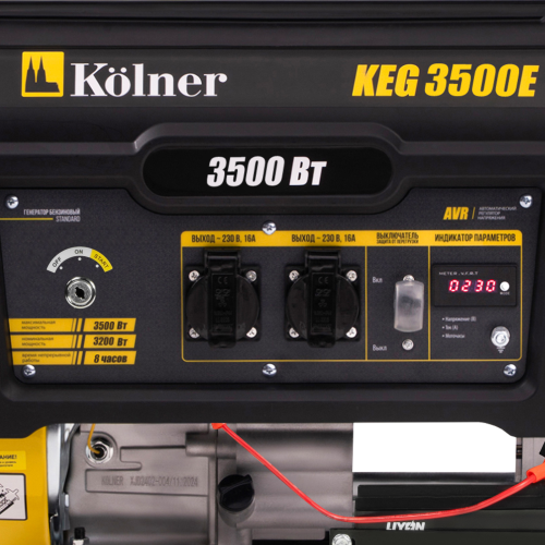Генератор бенз. Kolner 3500/3200 Вт. 230В, KEG 3500E