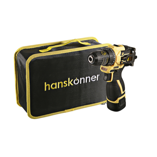 Дрель акк б/щ Hanskonner PLATINUM, 14, 4В, 45Нм, 2х2.0Ач, 10мм, сумка-кейс HCD1645BLC