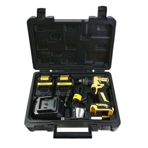 Дрель акк б/щ Hanskonner, 18В, 1BatterySystem,60Нм, пл.патрон, 2х2Ач,кейс HCD2065C