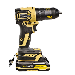 Hanskonner Дрель акк б/щ удар PLATINUM,18В,1BatterySystem,65Нм,2+4Ач,SAMSUNG,кейс HS HCD2065PRO