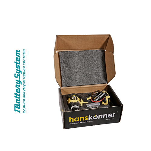 Винтоверт удар б/щ Hanskonner PLATINUM, 18В,1BatterySystem,2в1,280Нм,,без АКБ и ЗУ HCD20280BLW
