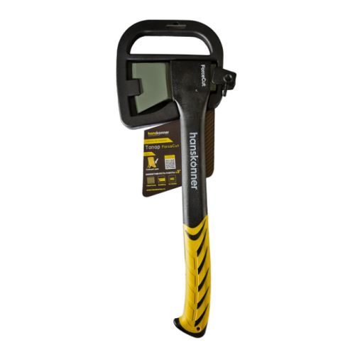 Топор 650г, общий вес 950г, длина 437мм,полая фибергласс. рукоятка, Hanskonner HK1015-01-FB0650