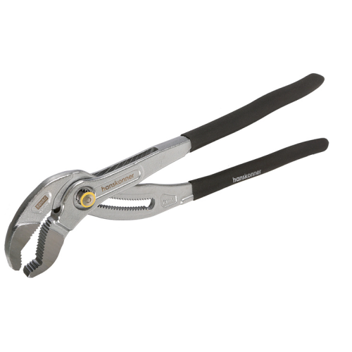 Клещи переставные 400мм, CrV, кнопочный шарнир, зев 90мм, hanskonner HK1020-06-A400