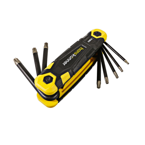 Набор ключей TORX S2 8шт T9-T40, склад. кейс Hanskonner HK1045-04-8T