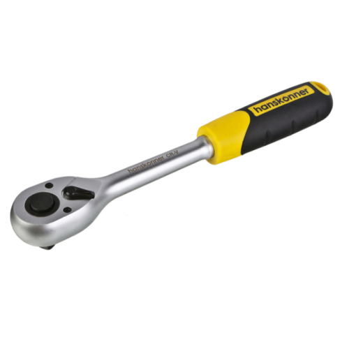 Ключ-трещотка, квадрат 1/2", 90 зуб, с быстрым сбросом, CrV, hanskonner HK1045-17-12