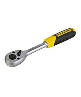 Hanskonner Ключ-трещотка, квадрат 1/4", 90 зуб, с быстрым сбросом, CrV, HK1045-17-14