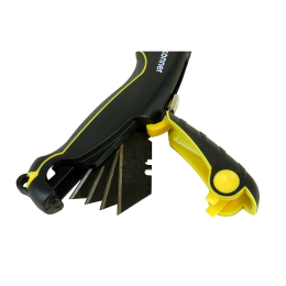 Hanskonner Нож, трапециевидное лезвие, 4 доп. лезвия, SK2, TPR рукоятка, HK1076-01-P2