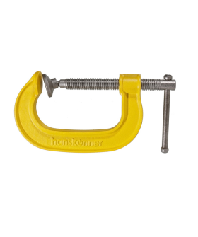 Hanskonner Струбцина G-образная, 75 мм / 3'', чугун, оксидированный винт, HK1078-01-075