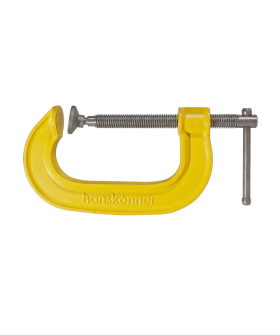 Hanskonner Струбцина G-образная, 100 мм / 4'', чугун, оксидированный винт, HK1078-01-100