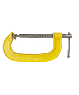 Hanskonner Струбцина G-образная, 150 мм / 6'', чугун, оксидированный винт, HK1078-01-150