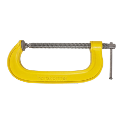 Hanskonner Струбцина G-образная, 200 мм / 8'', чугун, оксидированный винт, HK1078-01-200