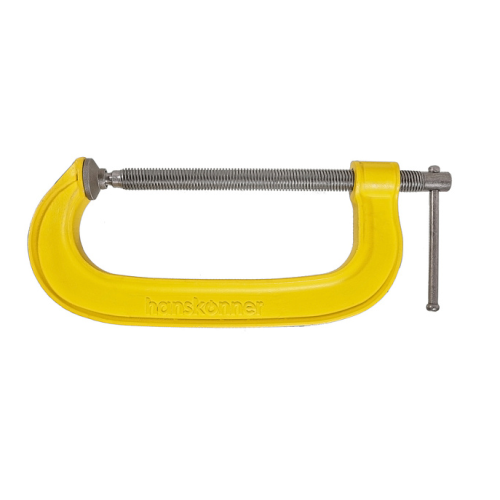 Струбцина G-образная, 200 мм / 8'', чугун, оксидированный винт, hanskonner HK1078-01-200