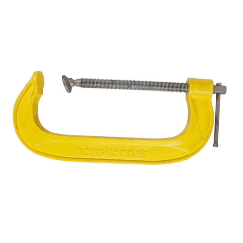 Струбцина G-образная, 250 мм / 10'', чугун, оксидированный винт, hanskonner HK1078-01-250