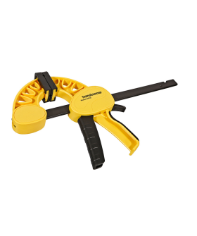 Hanskonner Струбцина быстроз., 150мм, резиновые накладки, 180-200кгс, сжим-разжим, HK1078-08-15