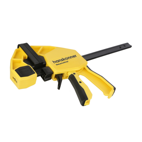 Струбцина быстроз., 150мм, резиновые накладки, 300кгс, сжим-разжим, hanskonner HK1078-09-15