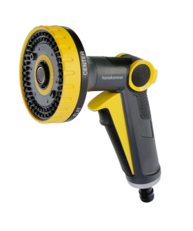 Hanskonner Пистолет д/полива 6 ФУНКЦИЙ + фитинг аквастоп, метал,  HK3015-25-6AS Hanskonner Пистолет д/полива 6 ФУНКЦИЙ + фитинг аквастоп, метал,  HK3015-25-6AS