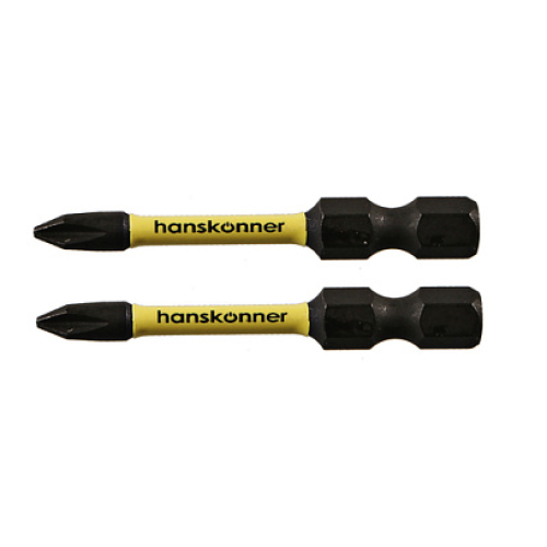 Биты PH1x50мм, ImpactPower, торсионные, 2шт, Hanskonner HPH1-50-2T