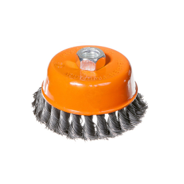 Sturm Корщетка-насадка для УШМ тип "чашка" М14, D100мм, витая стальная пров. 5240203