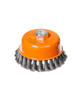 Sturm Корщетка-насадка для УШМ тип "чашка" М14, D100мм, витая стальная пров. 5240203