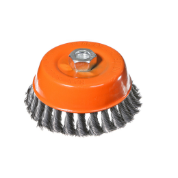 Sturm Корщетка-насадка для УШМ тип "чашка" М14, D125мм, витая стальная пров. 5240204