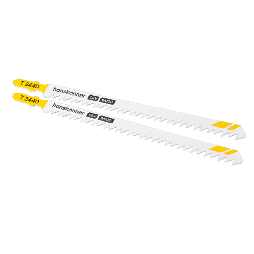 Пилки для лобзика по дер. 2шт быстр. прям.рез (дер.10-70мм,фанер.10-30мм) Hanskonner H02-344D