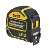 Рулетка 5x27, противоударный обрезин.корпус, LED фонарь, hanskonner HK2010-07-5-27