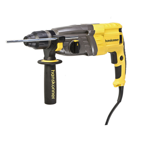 Перфоратор Hanskonner , 850Вт, 28мм, 3.2Дж,0-1160об/мин,МЕТАЛЛ РЕДУКТОР,4м HRH0928MLRE
