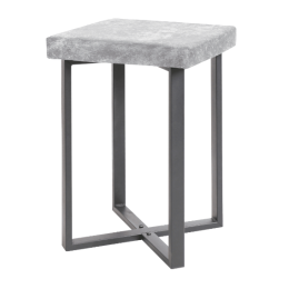 НИКА Табурет с квадратным сиденьем разборный Haushalt HT5-В/СР серый