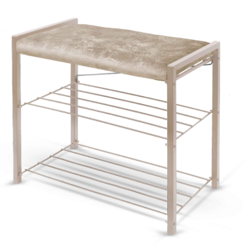 Этажерка с мягким сиденьем ЭКТ3-60В/Л латте/бежевый металлик