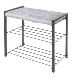 НИКА Этажерка с мягким сиденьем ЭКТ3-60В/СР серый/темно-серый