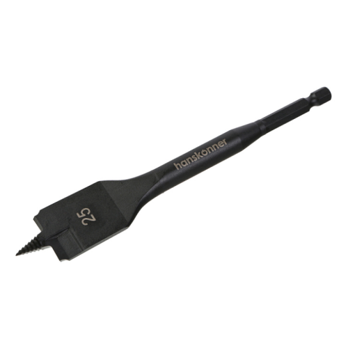 Сверло перовое по дереву 25мм, высококачеств. сталь, шестигр. хвостовик, Hanskonner H1055-07-25