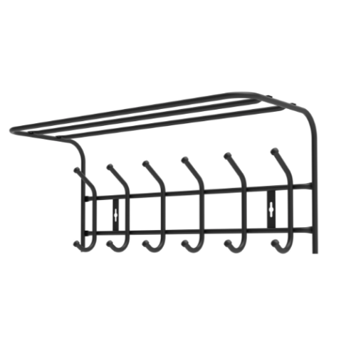 Вешалка настенная ВП6М/Ч матовый черный