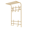 Вешалка настенная с полкой 2-х ярусная  ВПТ5/З золото