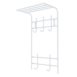 НИКА Вешалка настенная с полкой 2-х ярусная  ВПТ5/МС матовый серый