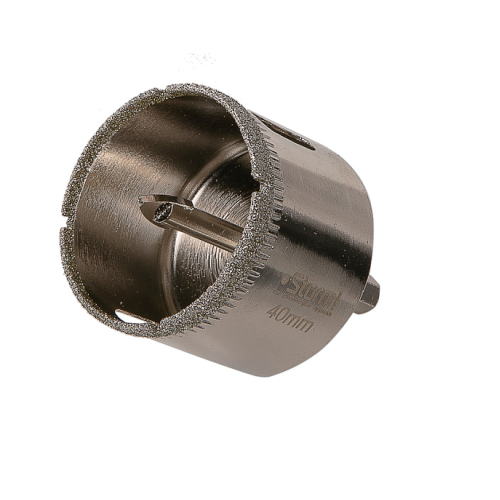 Коронка алмазн. по керам. плитке и стеклу 40 х 55 мм,  с центрир. сверл. Sturm! 1055-09-4055