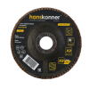 Круг зачистной лепестковый ЦИРКОНИЕВЫЙ 125х22, зерно 36, Hanskonner H9010-01-125x22-36Z