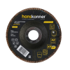 Круг зачист лепестк ЦИРКОНИЕВЫЙ, коничес 125х22, зерно 100, Hanskonner H9010-01-125x22-100ZTC
