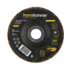Круг зачистной лепестковый ЦИРКОНИЕВЫЙ 125х22, зерно 120, Hanskonner H9010-01-125x22-120Z