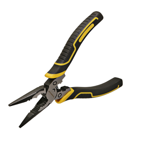 Длинногубцы 160мм, эксц. шарнир,+30% к силе реза, TPR рукоятки , hanskonner HK1020-02-3-160