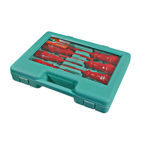 Набор отверток диэлектрических 8 шт, пластиковый кейс, CrV Sturm! 1040-02-SSE